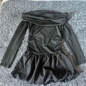 Off-Shoulder Black Dress